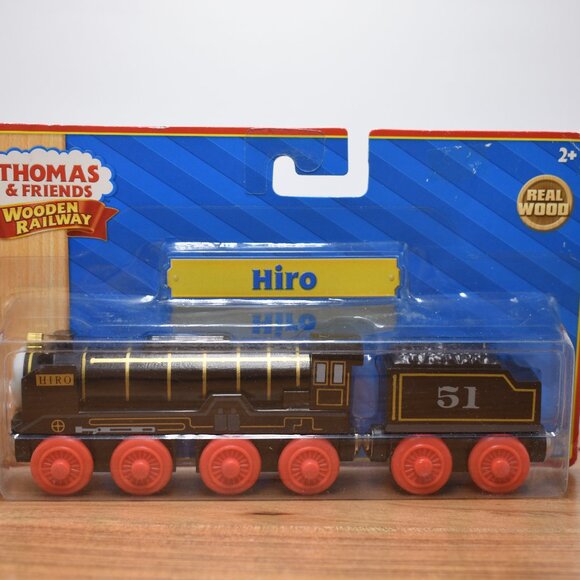 Hiro 51 and Tender Learning Curve Real Wood Thomas & Friends Engine Trains New - Picture 1 of 11